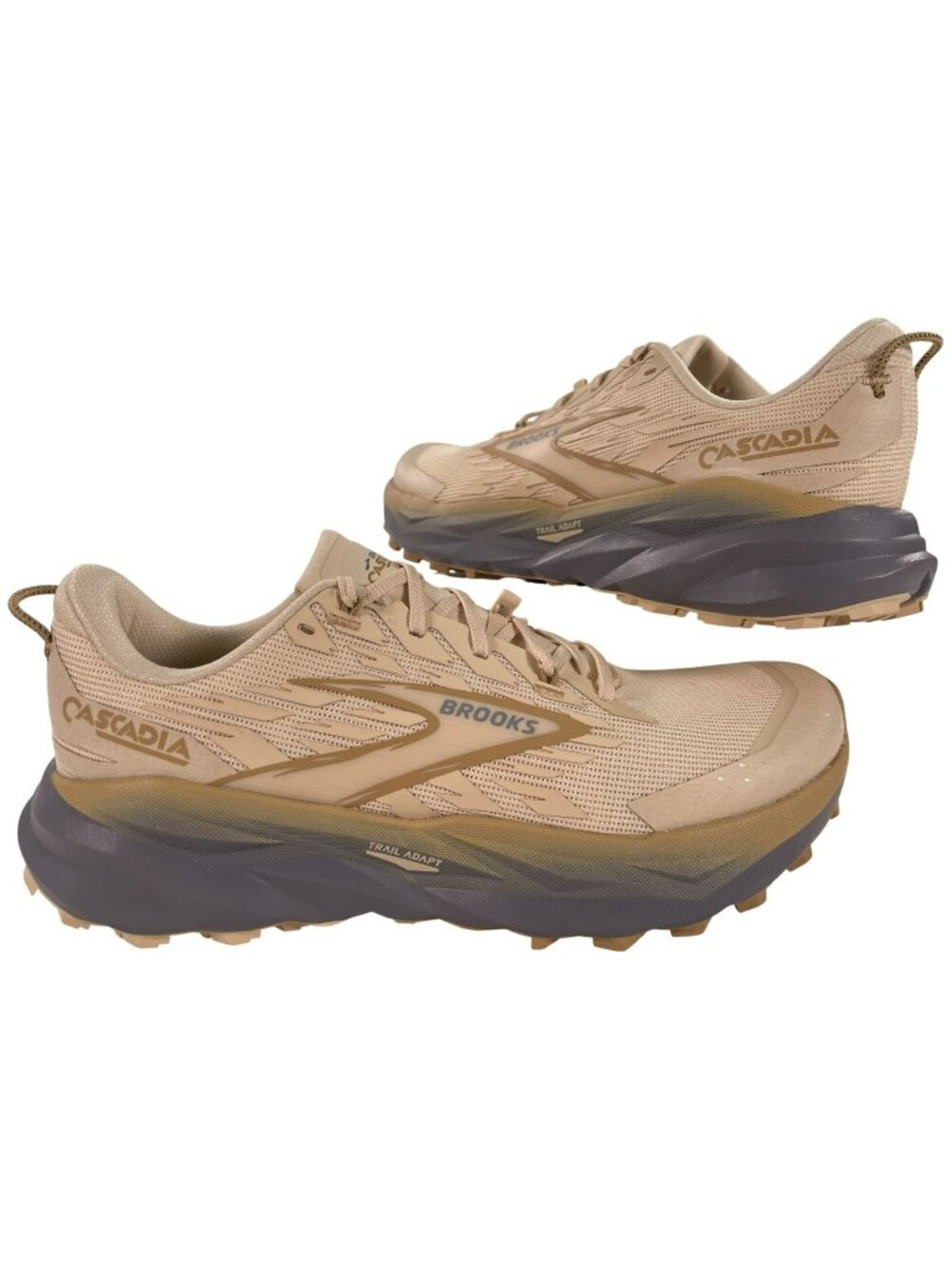 Brooks Cascadia 19 Trail Running Shoes Sand/Primer/Starfish Women's Size 11 NEW